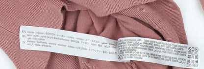 Womens UK Size M Zara Pink Pullover Jumper