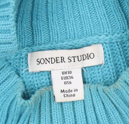 Womens UK Size 10 Sonder Studio Blue Jumper Jumper