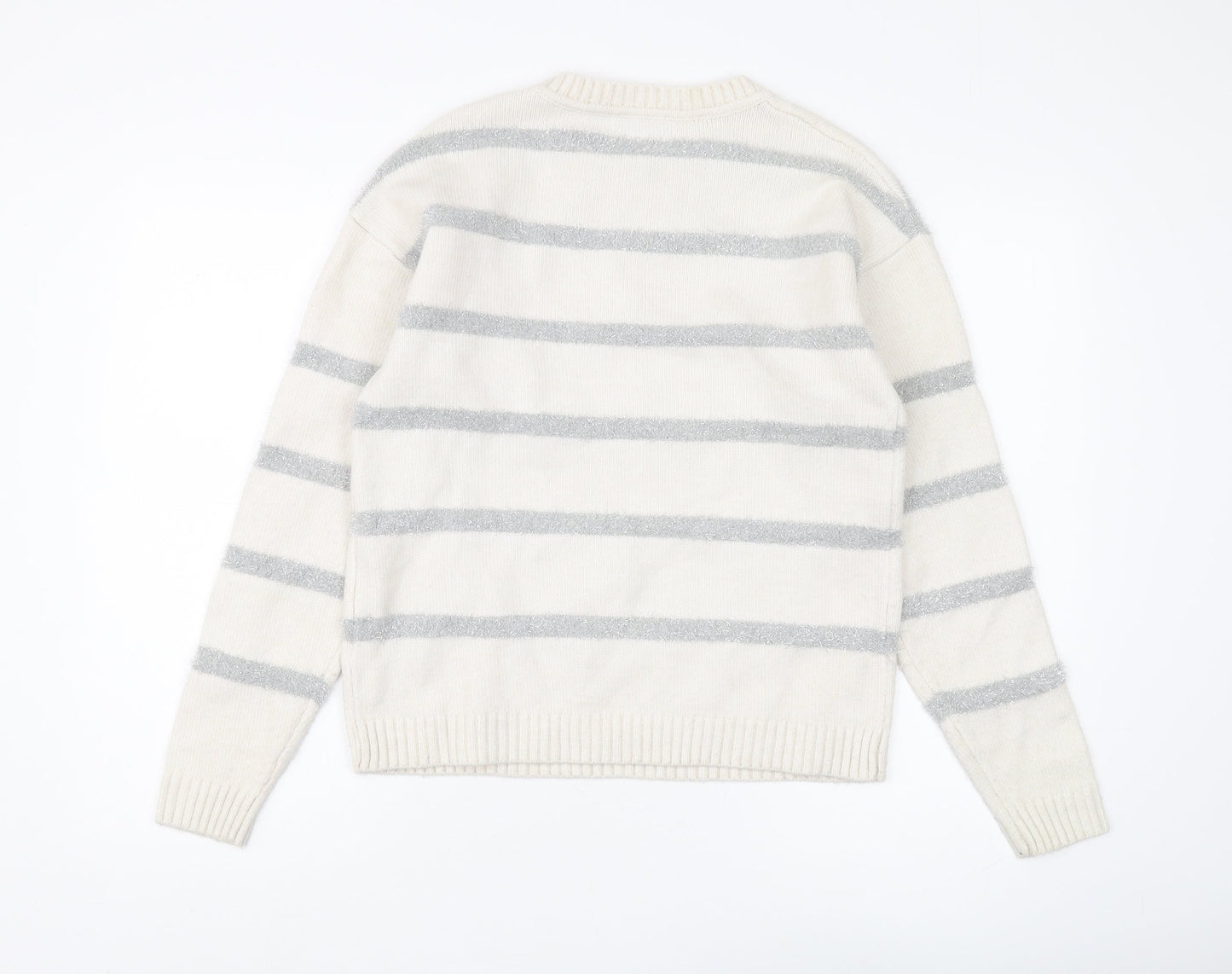 Womens UK Size S Marks and Spencer Ivory Pullover Jumper