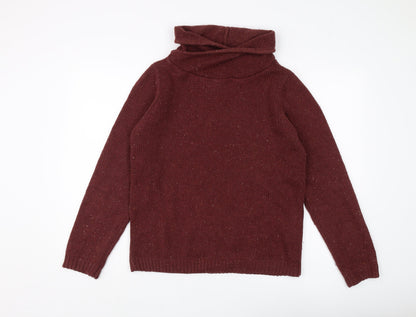 Womens UK Size S Pull & Bear Brown Pullover Jumper