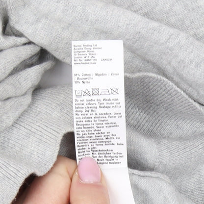 Burton Menswear Men's Grey V-Neck Pullover Jumper - L