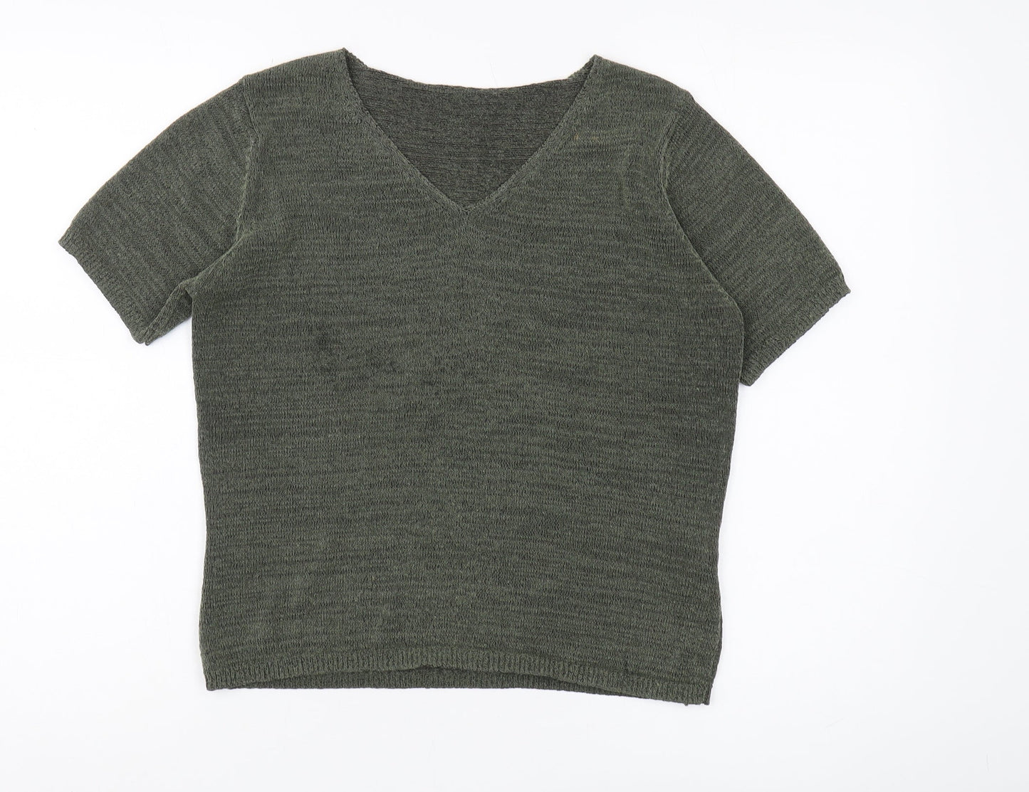 Womens UK Size 14 Marks and Spencer Green Pullover Jumper