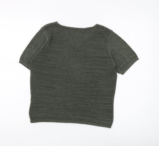 Womens UK Size 14 Marks and Spencer Green Pullover Jumper