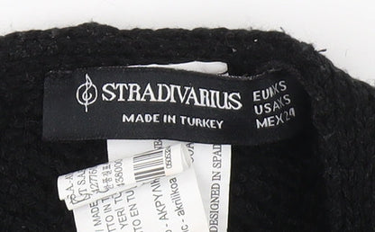 Womens UK Size XS Stradivarius Black Camisole Cropped