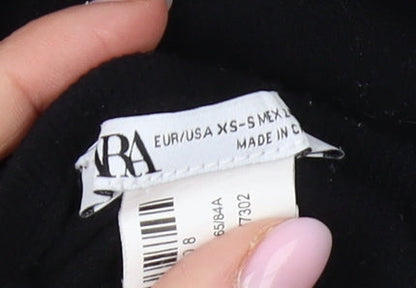 Zara Women's Black XS Slim Fit Bodysuit