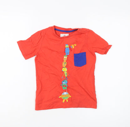 Kids Company Boys Red Graphic T-Shirt 6 Years - Casual Style