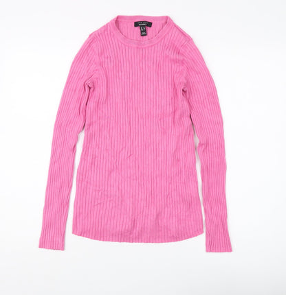 Womens UK Size 12 New Look Pink Pullover Jumper