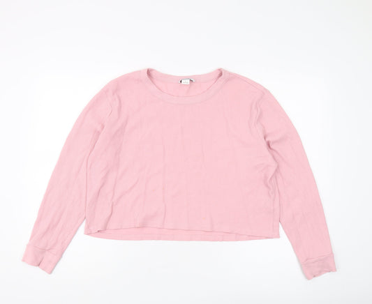 Womens UK Size L Monki Pink Basic Jersey