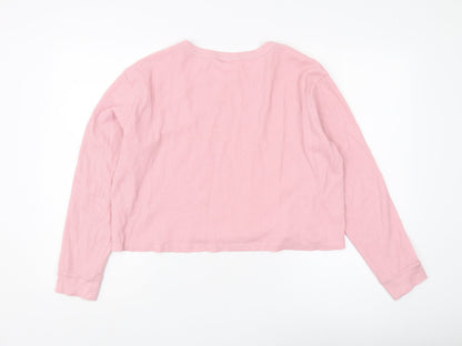 Womens UK Size L Monki Pink Basic Jersey