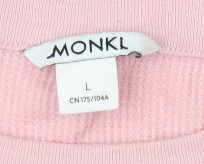 Womens UK Size L Monki Pink Basic Jersey