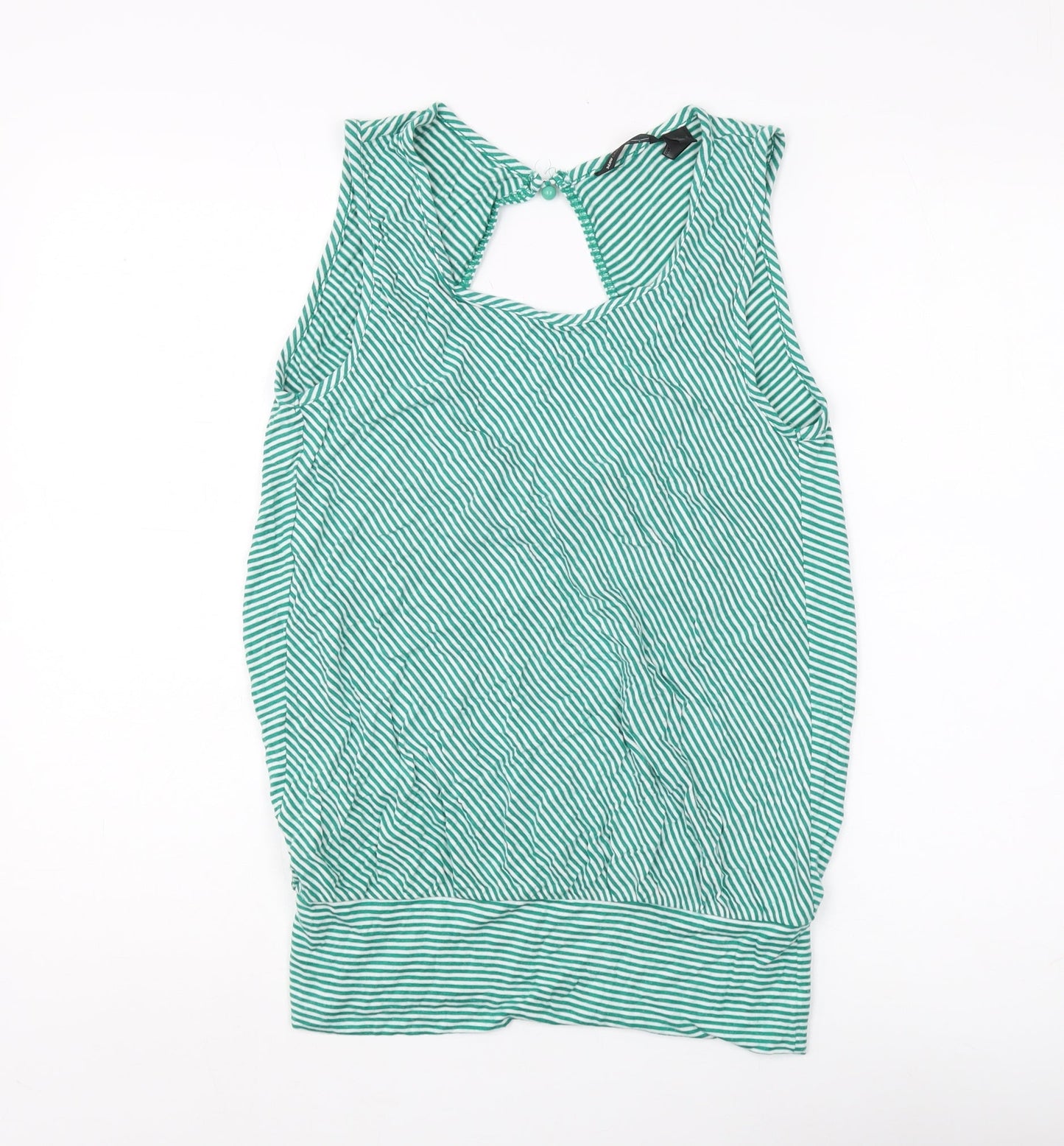 Womens UK Size 12 MNG Green Basic Tank