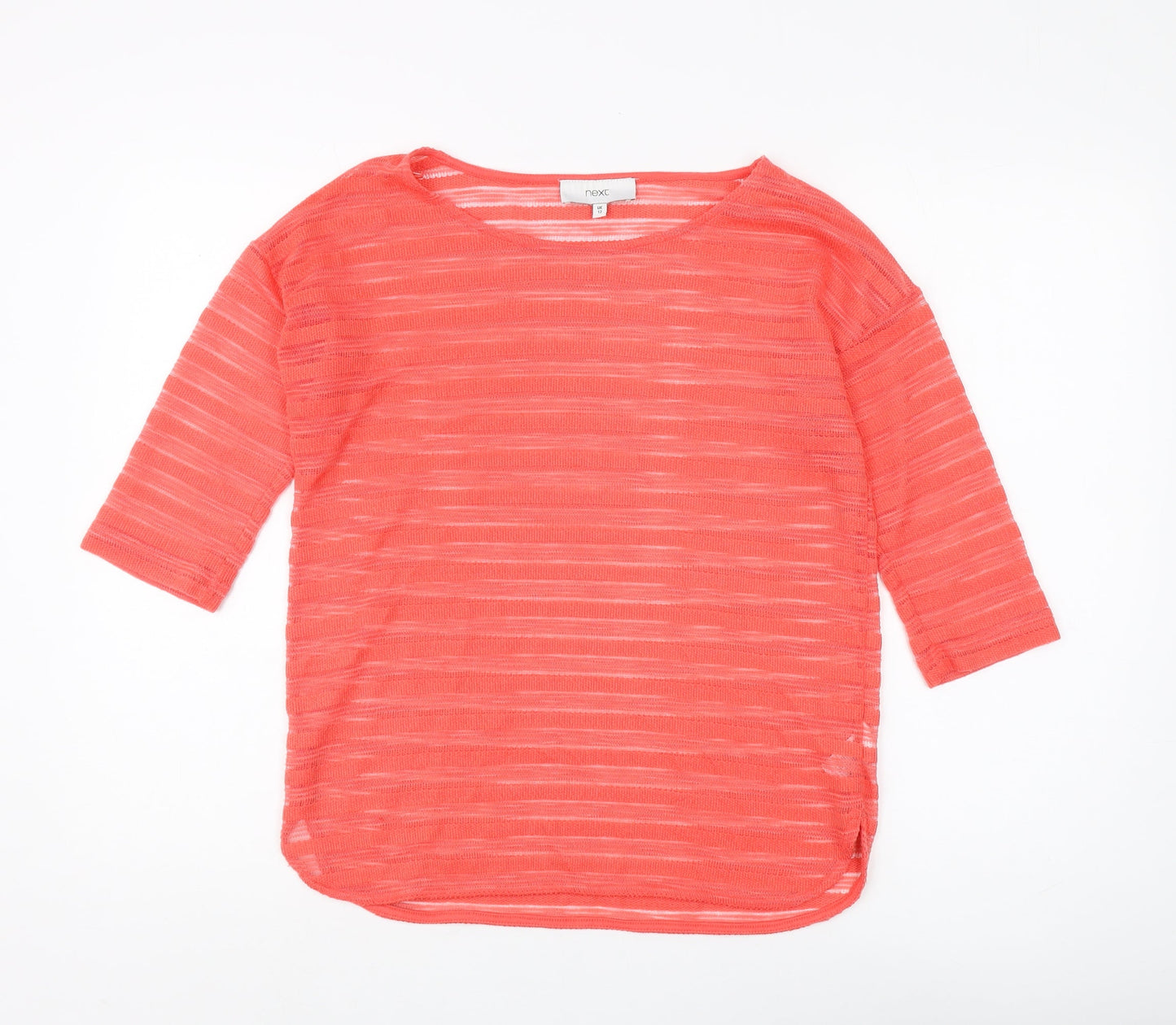 Womens UK Size 12 NEXT Red Basic T-Shirt