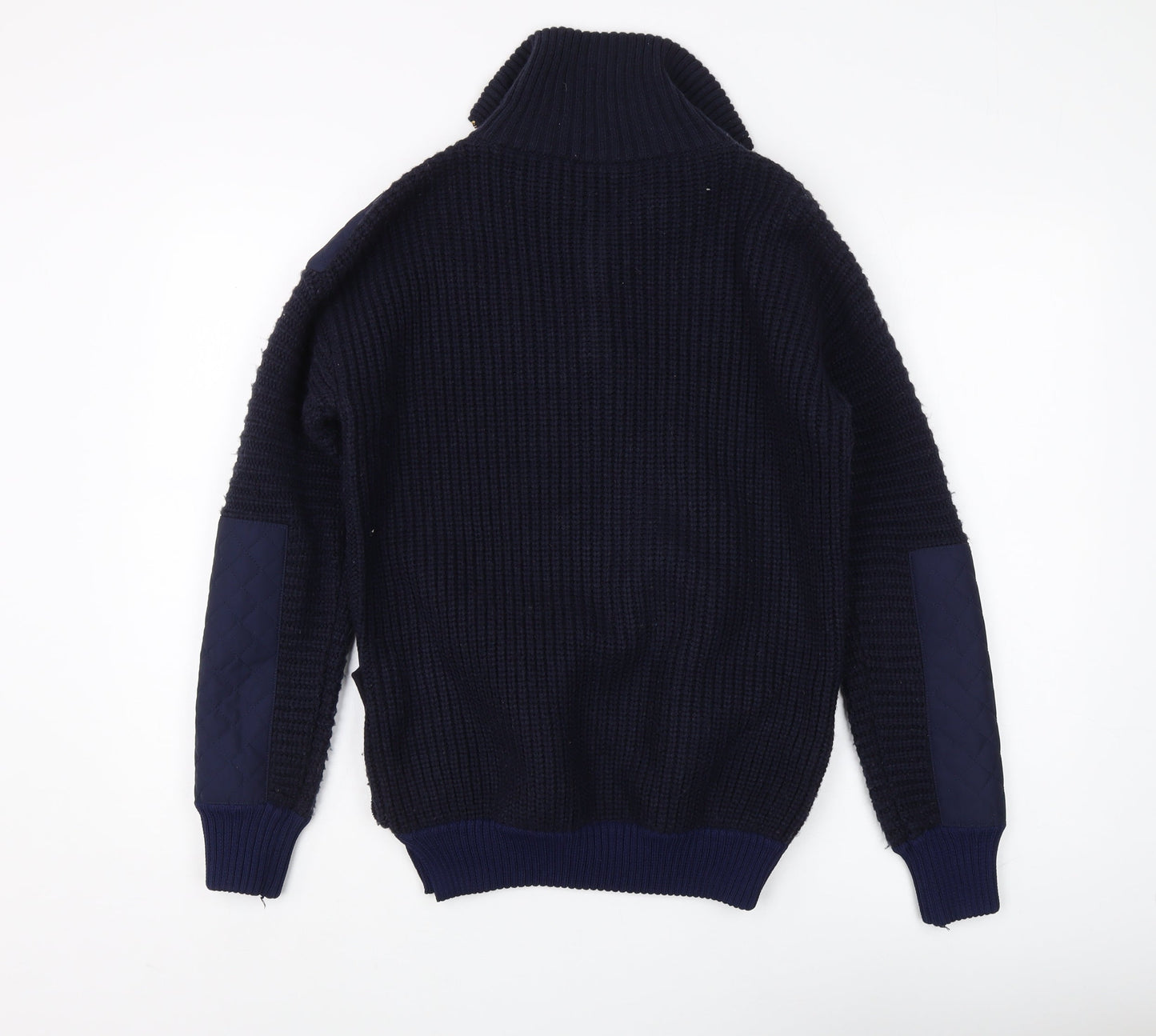 Topshop Unisex Blue XS Full Zip Jumper