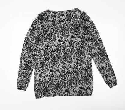 Womens UK Size 14 Marks and Spencer Black Pullover Jumper