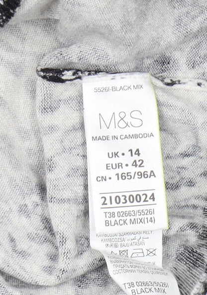 Womens UK Size 14 Marks and Spencer Black Pullover Jumper