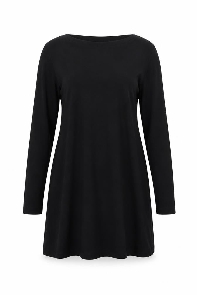 ASOS Maternity Black Long Sleeve Cotton Dress