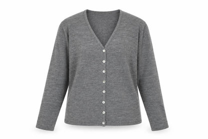 Womens UK Size L Joie de Vivre Grey Cardigan Jumper