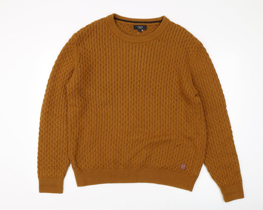 Next Men's Brown Cable-Knit Jumper L Pullover