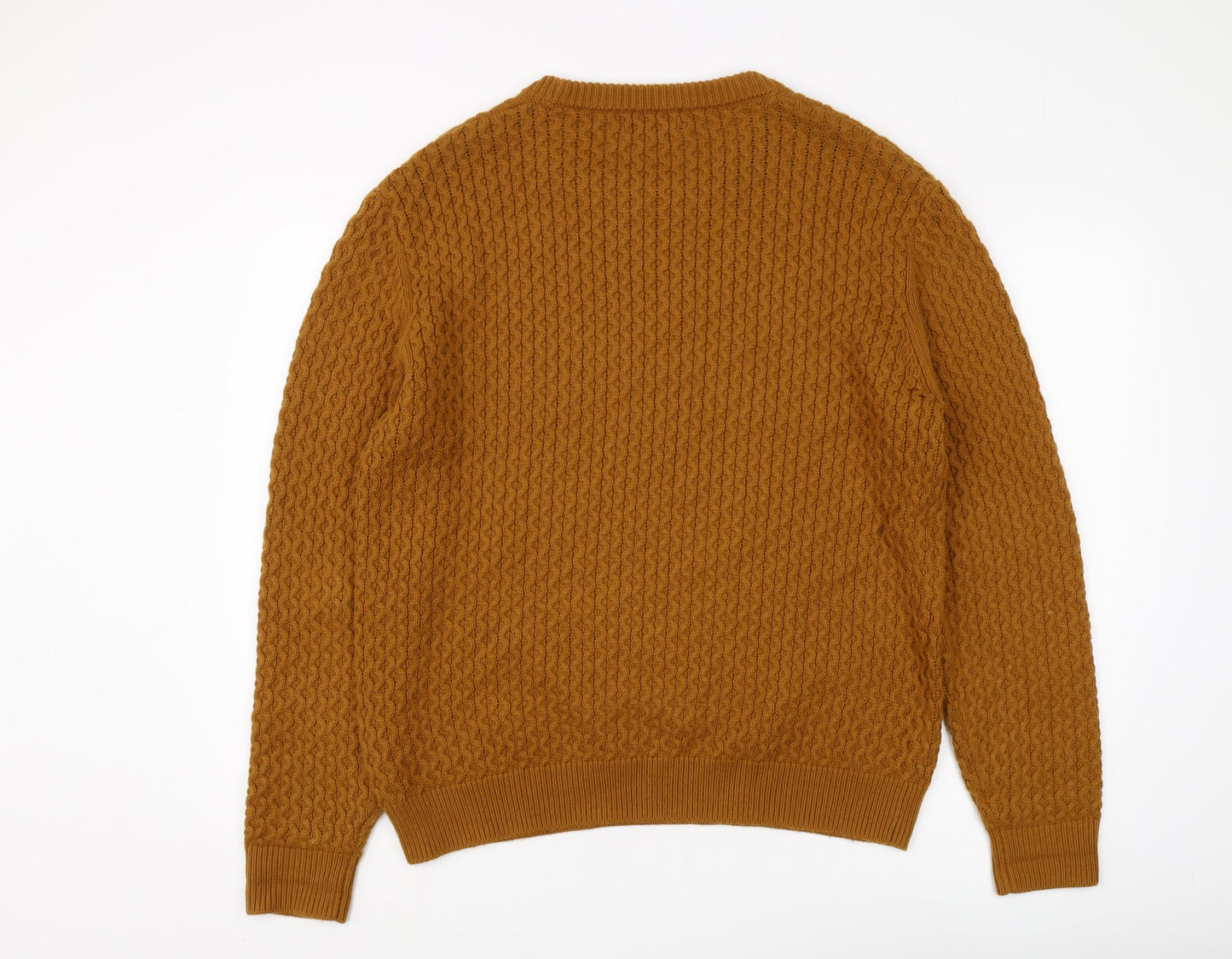 Next Men's Brown Cable-Knit Jumper L Pullover