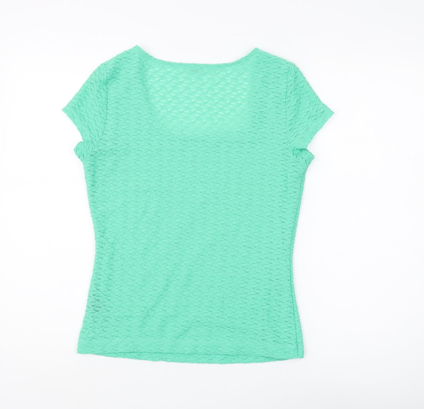 Womens UK Size S Planet Green  T-Shirt