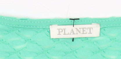 Womens UK Size S Planet Green  T-Shirt