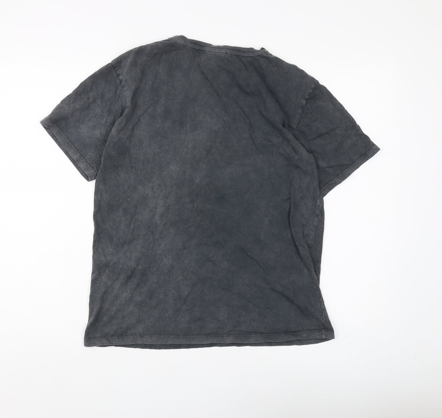 Womens UK Size 12 Stradivarius Black Basic T-Shirt