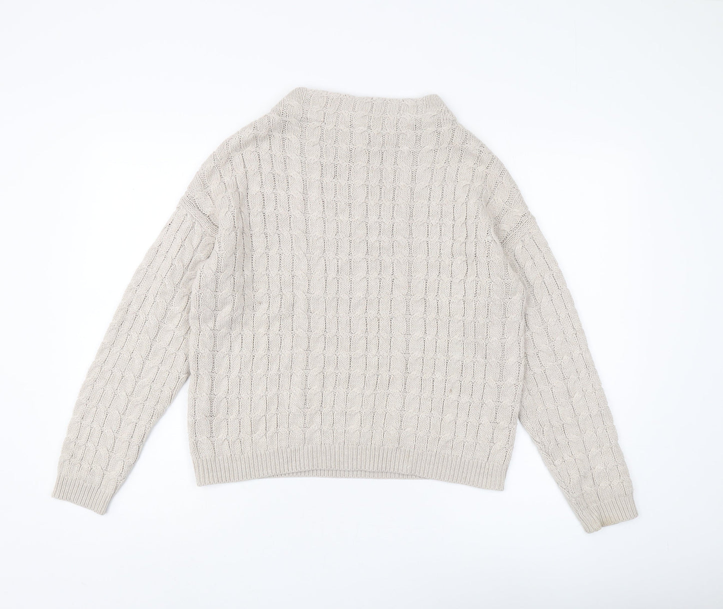 Womens UK Size 10 MNG Basics Beige Pullover Jumper