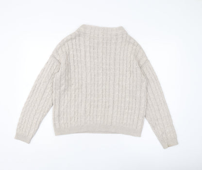 Womens UK Size 10 MNG Basics Beige Pullover Jumper