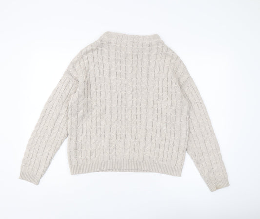 Womens UK Size 10 MNG Basics Beige Pullover Jumper