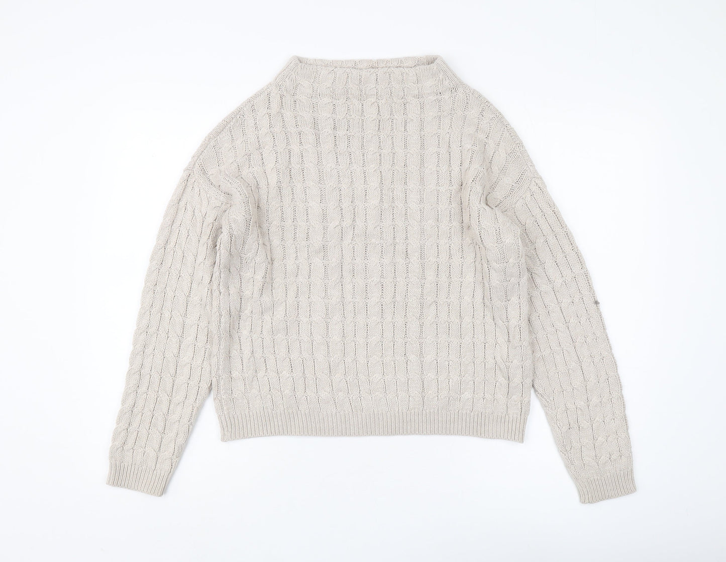 Womens UK Size 10 MNG Basics Beige Pullover Jumper