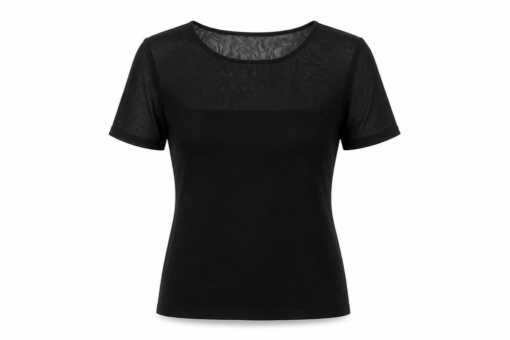 Womens UK Size 10 H&M Black Basic T-Shirt