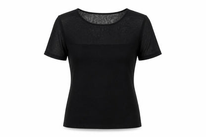 Womens UK Size 10 H&M Black Basic T-Shirt