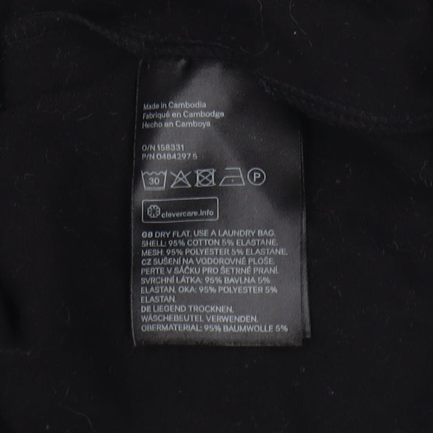Womens UK Size 10 H&M Black Basic T-Shirt