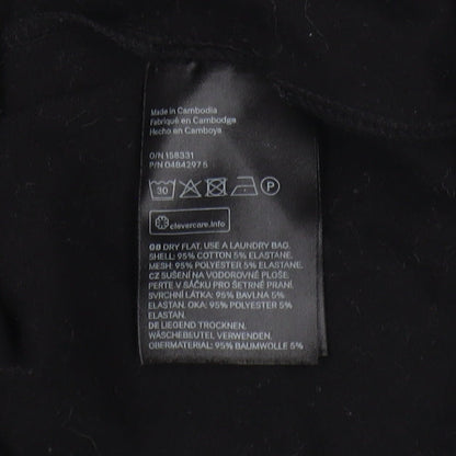 Womens UK Size 10 H&M Black Basic T-Shirt