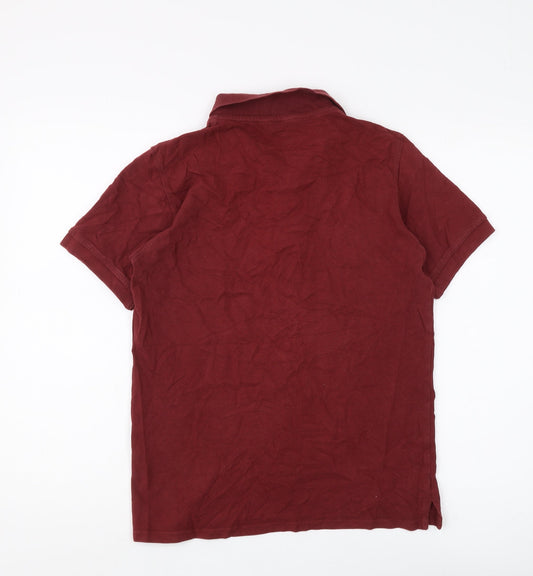 Admirably British Men's Red Cotton Polo Shirt M