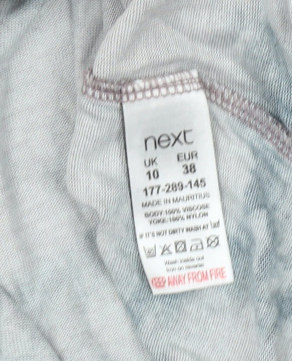 Womens UK Size 10 NEXT Multicoloured Basic T-Shirt