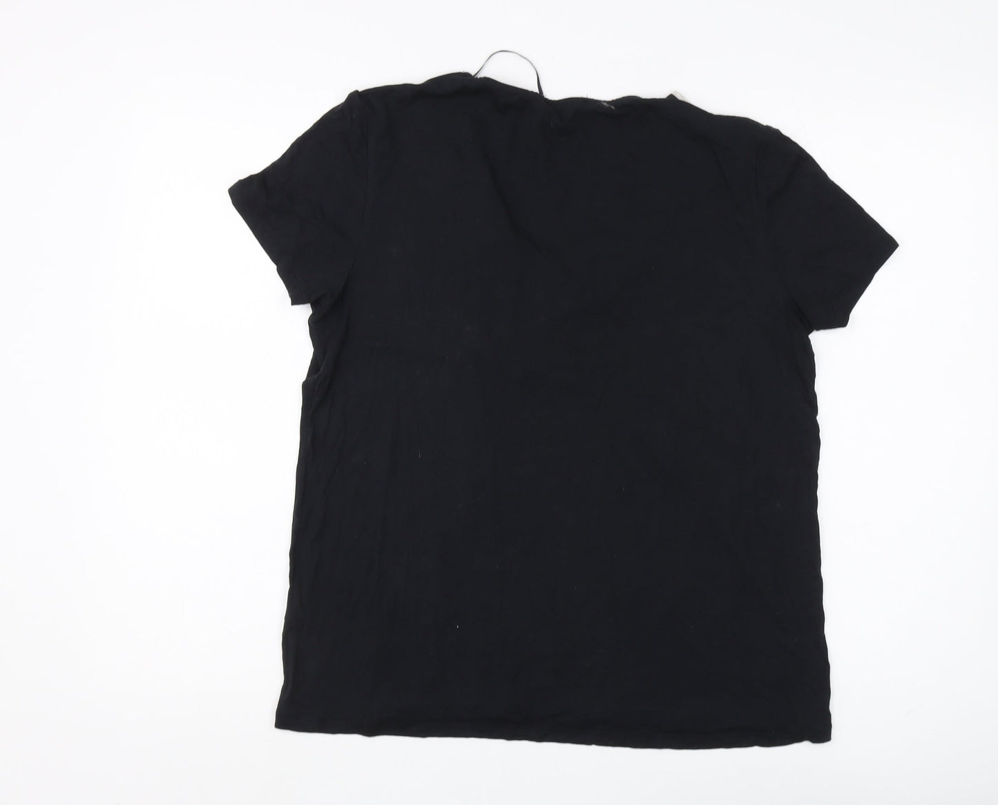 Womens UK Size L Esprit Black Basic T-Shirt