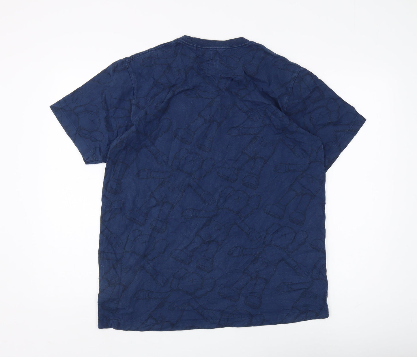 UT KAWS Men's Blue Graphic Print T-Shirt L