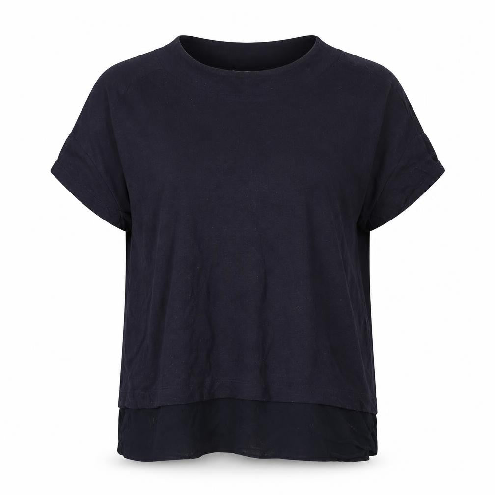 Womens UK Size L Esprit Black Basic T-Shirt