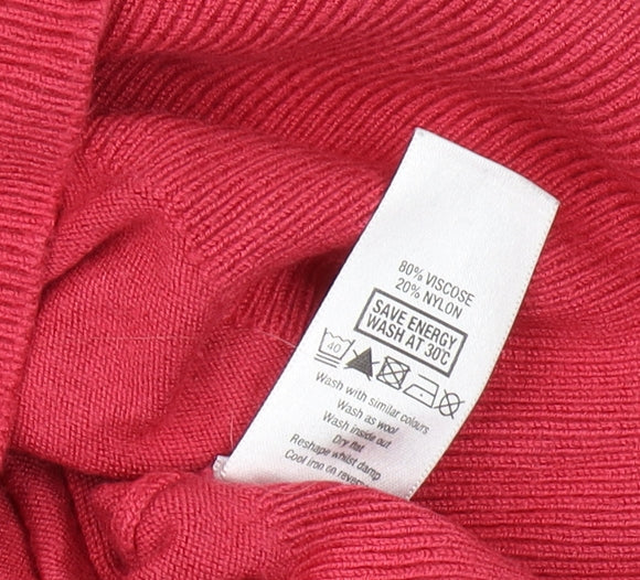 Womens UK Size 12 Wallis Red Basic Tank