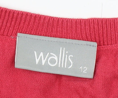 Womens UK Size 12 Wallis Red Basic Tank