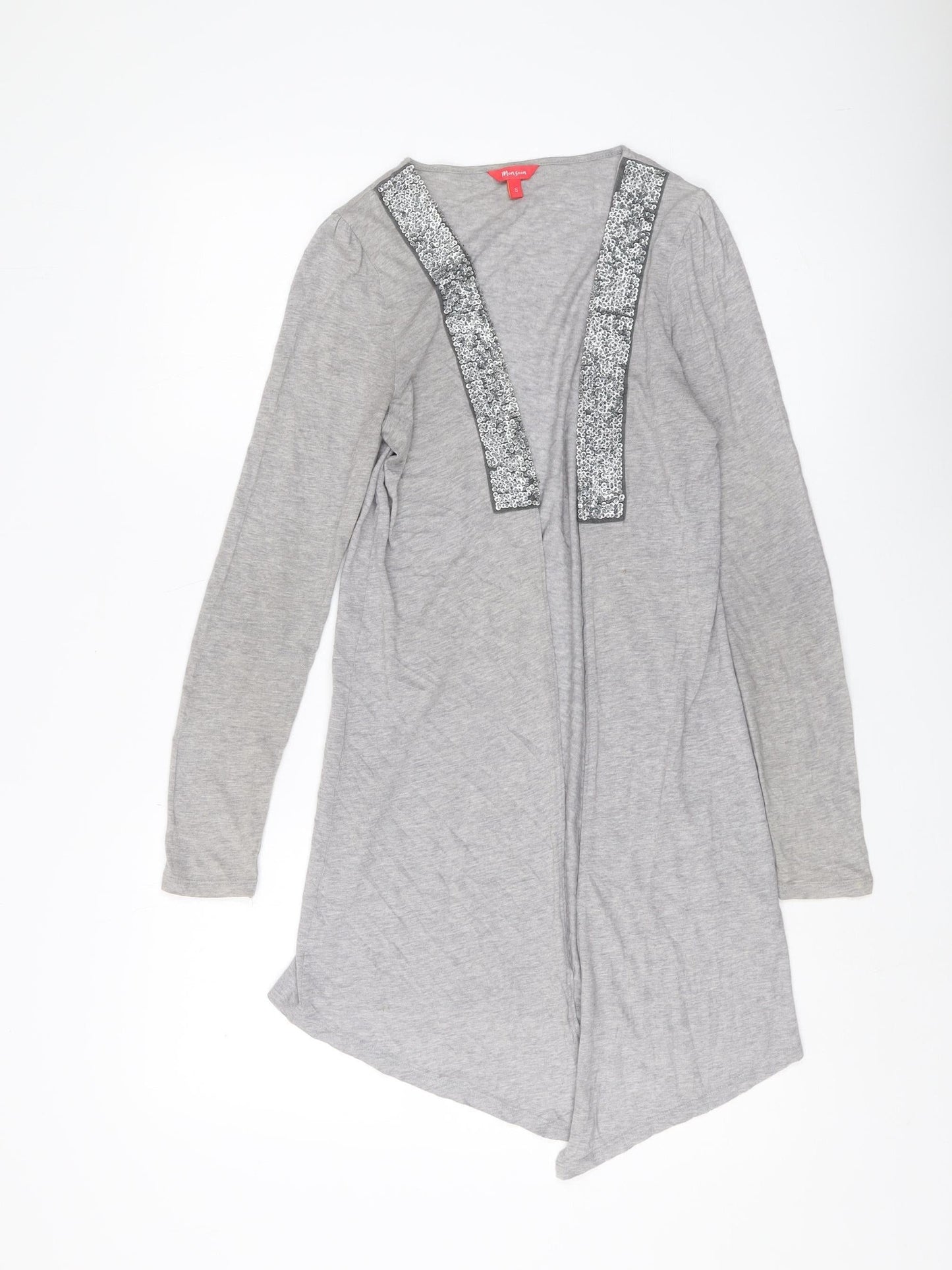 Womens UK Size S Monsoon Grey Cardigan Jumper