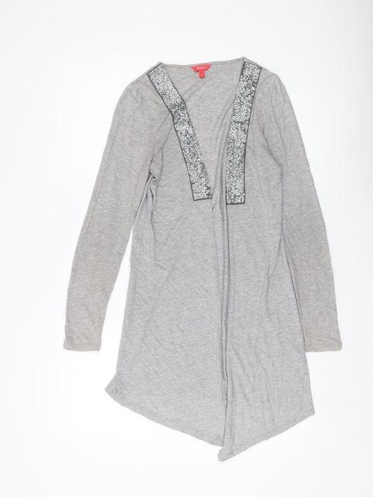 Womens UK Size S Monsoon Grey Cardigan Jumper