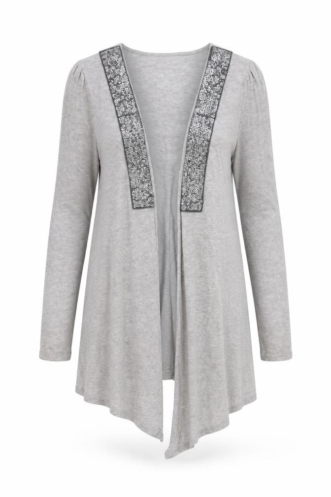 Womens UK Size S Monsoon Grey Cardigan Jumper
