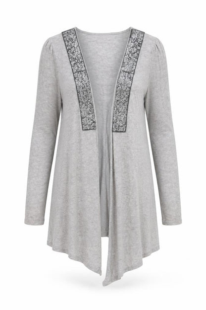 Womens UK Size S Monsoon Grey Cardigan Jumper