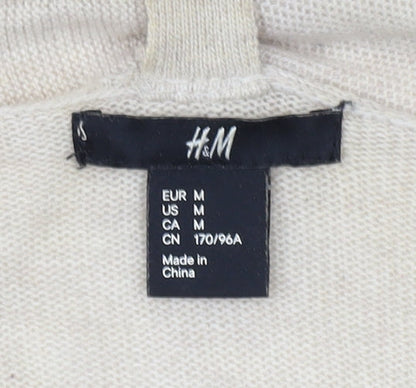 H&M Women's Beige Cardigan Size 12 Long Sleeve