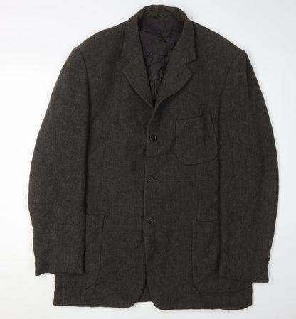 Cerruti 1881 Men's Grey Regular Fit Blazer Size 50