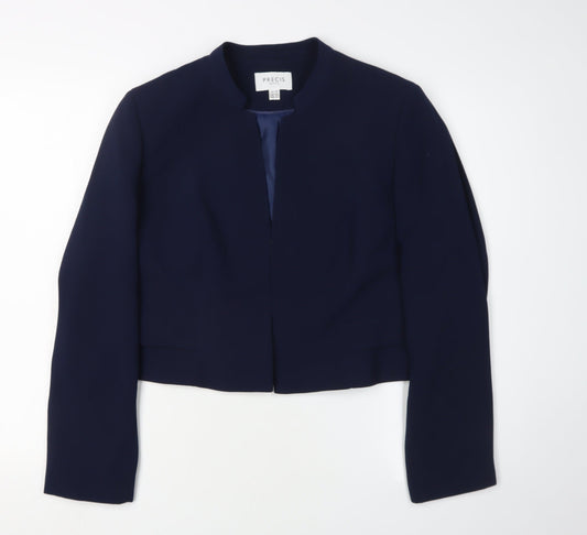 Precis Women's Blue Petite Blazer UK 16 Cropped Shawl