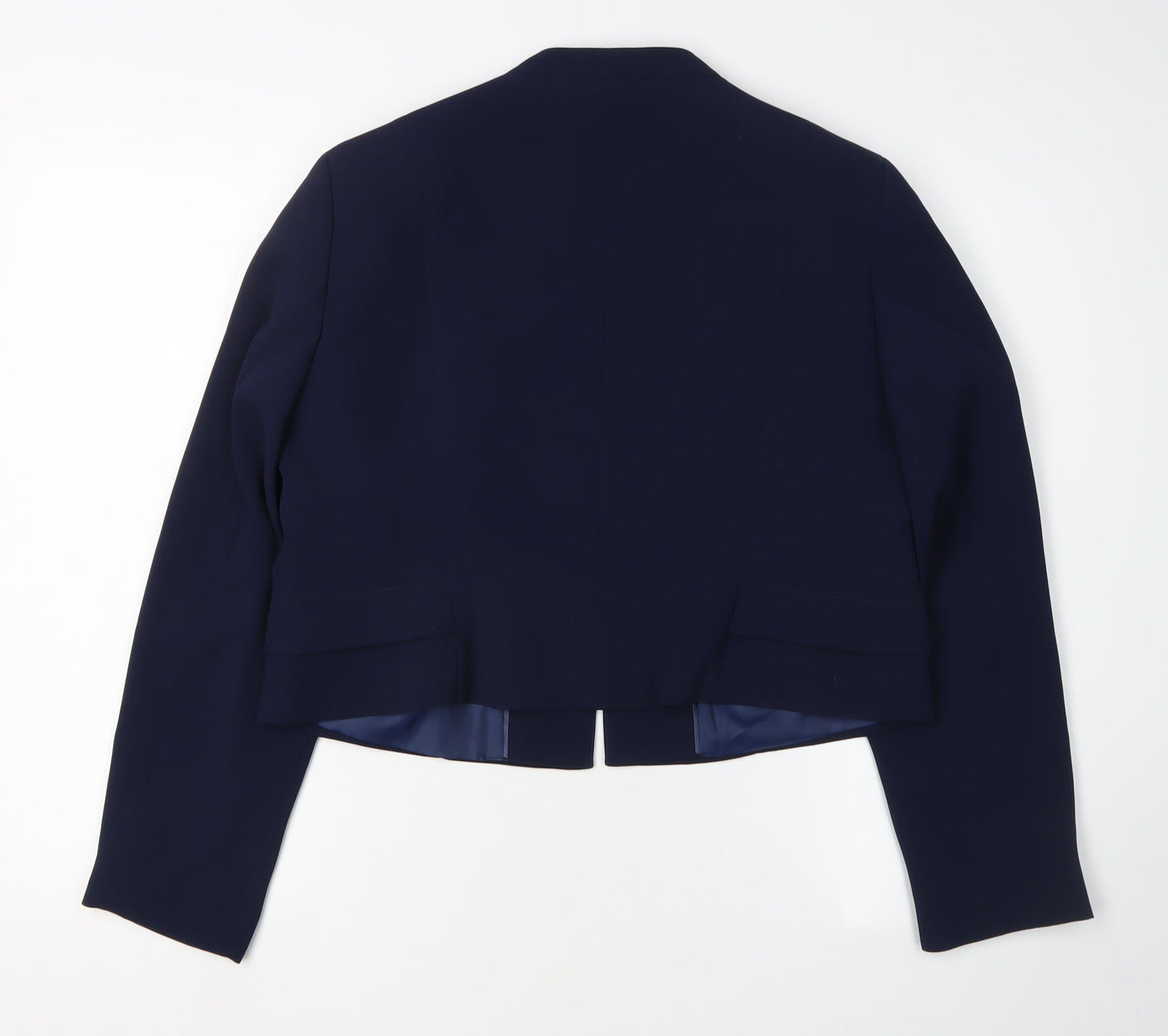 Precis Women's Blue Petite Blazer UK 16 Cropped Shawl
