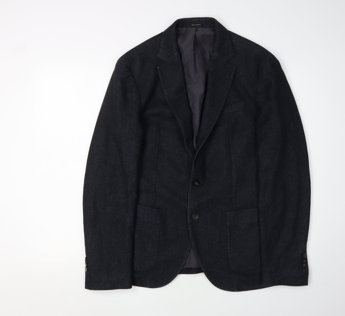 Mens UK Size 40 Massimo Dutti Regular Black Suit Jacket